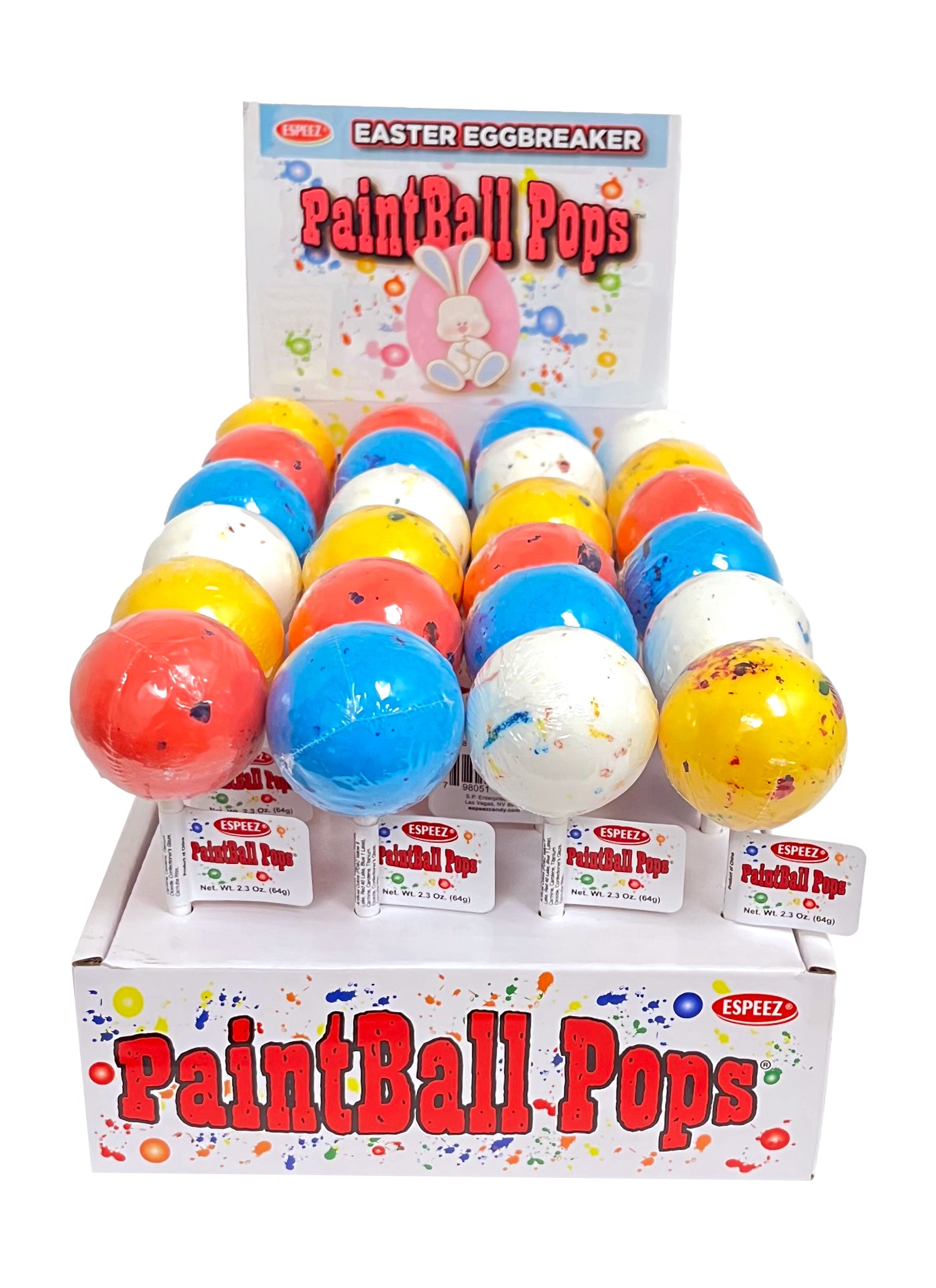 CAN10123 Paintball Pops 24ct Reece Distributing Inc