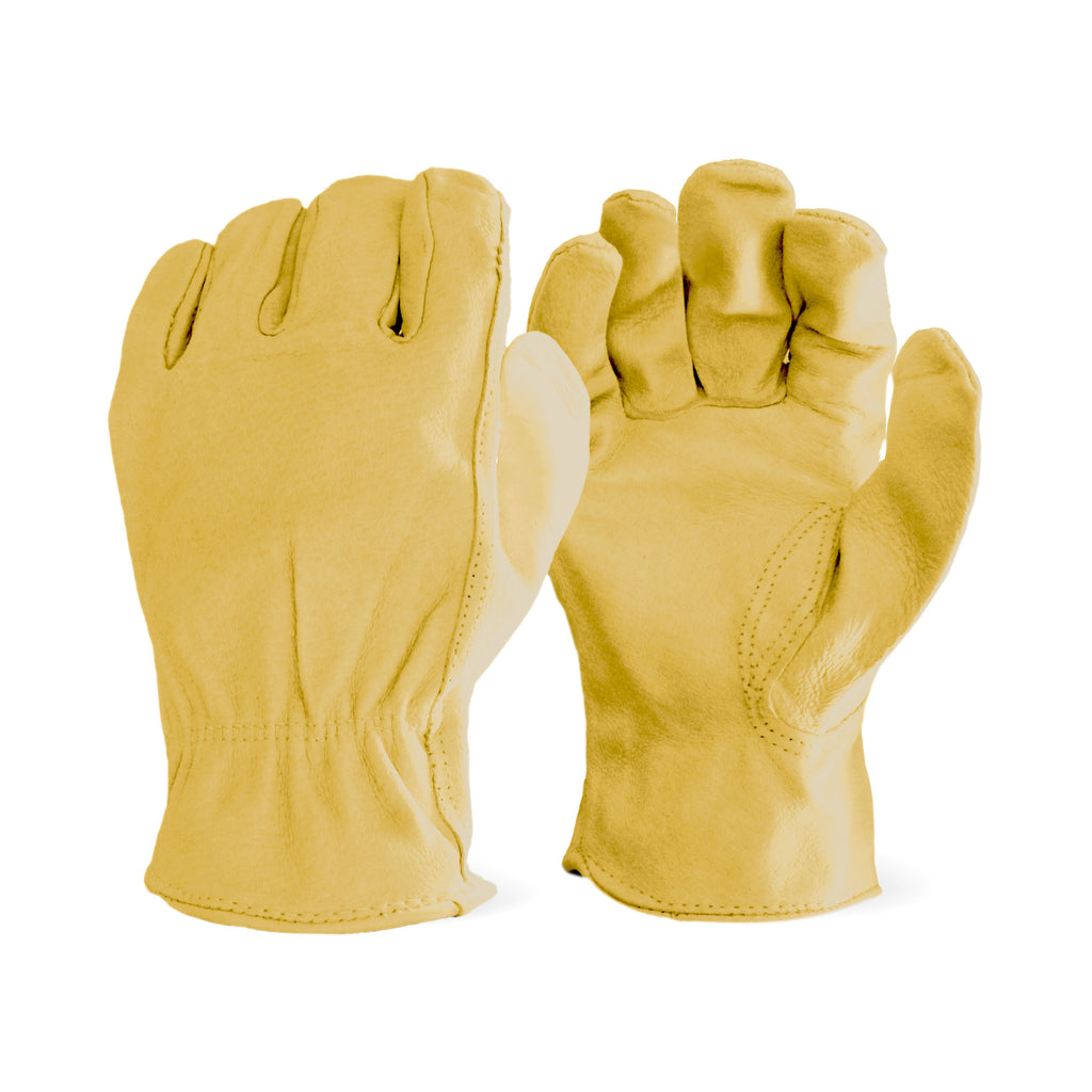 5540- Unlined Deerskin Driver With Keystone Thumb Glove