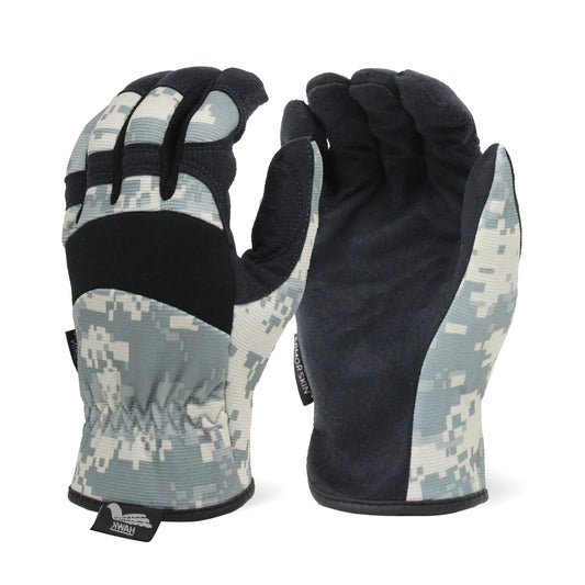 7610- Unlined Digital Camo Armor Skin Synthetic Leather Glove