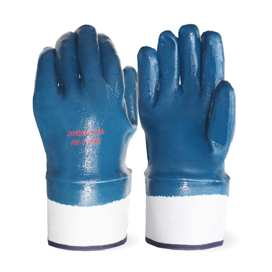 9460- Unlined Nitrile Safety Cuff Fuel Glove